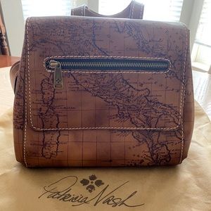 Patricia Nash Molina Map Backpack Purse